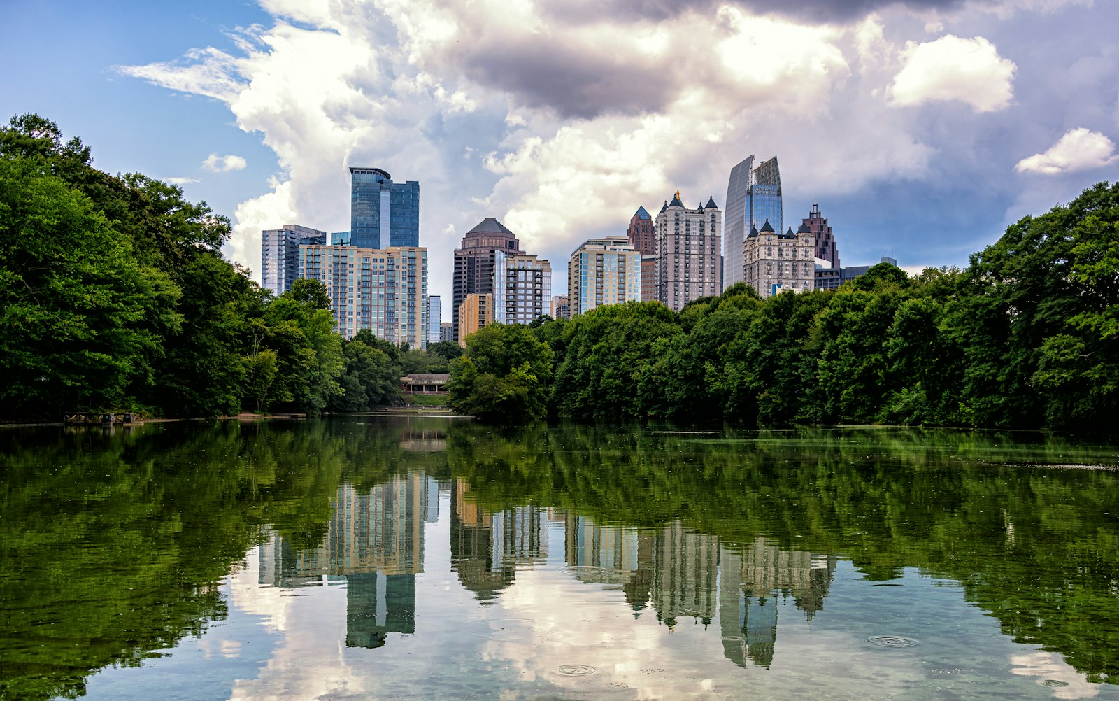 The Atlanta skyline at golden hour — the city where Hivetivity is based